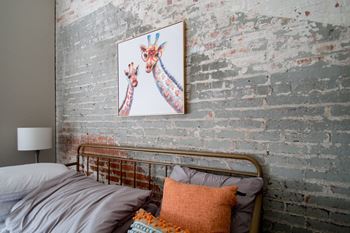 Brick accent walls